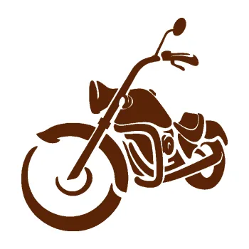 Samolepící dekorace SAMOLEPKA Harley 002 levá motorka (15 - hnědá) NA AUTO, NÁLEPKA, FÓLIE, POLEP, TUNING, VLASTNÍ TEXT, TISK, AUTOSAMOLEPKY.cz, POLEPY, OBRÁZEK, LOGO, SAMOLEPKY