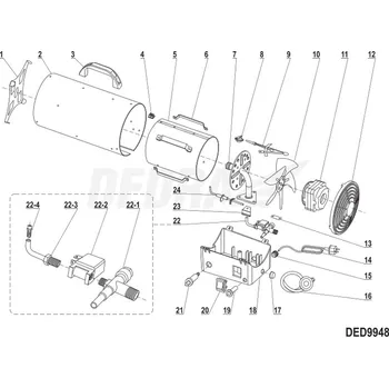 SOKER RK-1 přepínač červený DEDRA XDED9948.20
