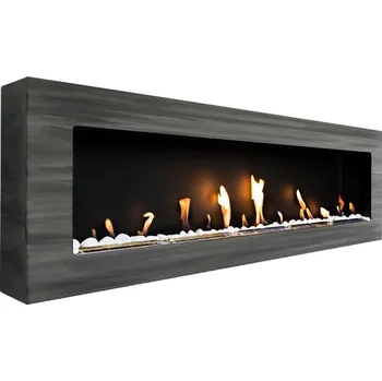 Biokrb BIO FLAME biokrb Easy XL Close patina šedá 140x40 cm