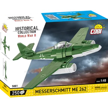 Stavebnice COBI Německý proudový stíhací letoun MESSERSCHMITT ME 262 COBI 5881 - World War II 1:48