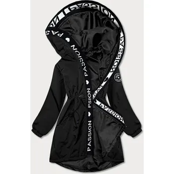 Dámská cargo bunda Asymetrická černá bunda pro ženy parka 25S7T8 SWEST, odstíny černé XS (34) i392_19654-2