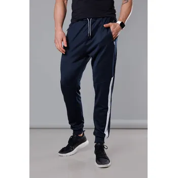 Granátové pánské tepláky s vsadkami a stahovacími lemy od J.STYLE, odstíny modré XXL i392_21878-45