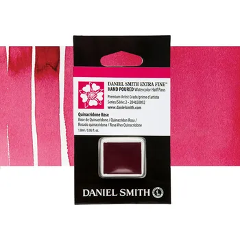 Vodová barva Akvarelová barva Daniel Smith Extra Fine, půlpánvička - Quinacridone Rose