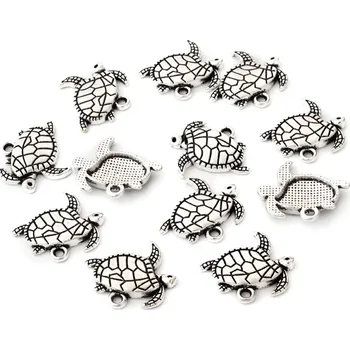 Korálek Kov želva 731 (18x21x3mm)