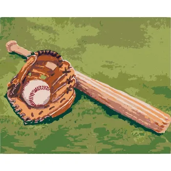 Diamondi Diamantové malování - BASEBALL Rozměr: 40x50 cm, Rámování: vypnuté plátno na rám