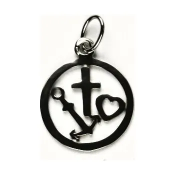 Přívěsek Stříbrný přívěsek láska-víra-přátelství - P241 (Stříbrný přívěsek přátelství)