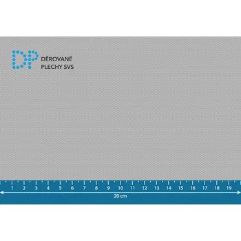 Plech Děrovaný plech Rv 0.5-1.09 nerez 1.4301, 0.4x1000x2000 mm