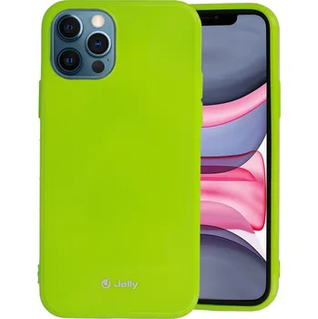 Pouzdro na mobilní telefon Kryt Jelly Case pro Iphone 12 Mini limetkový