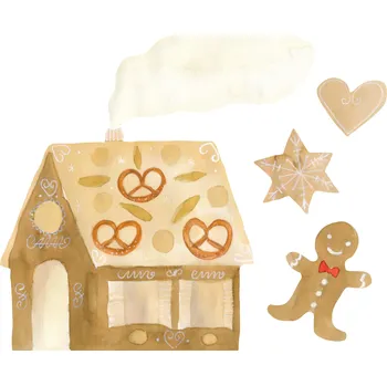 That's Mine Vánoční samolepky na zeď Gingerbread House