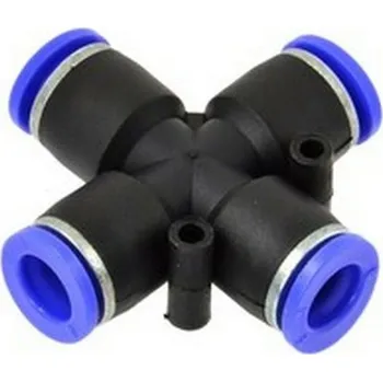Příslušenství ke kompresoru Automatická hadicová spojka, PU / PE, 8mm kříž GEKO