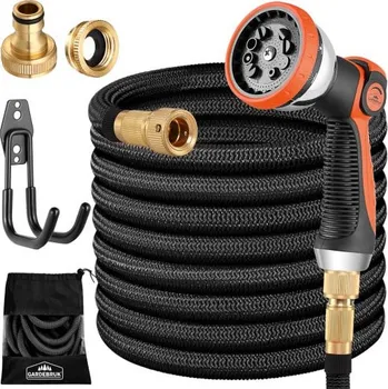 Zahradní hadice FurniGO Zahradní hadice 7,5 m - černá