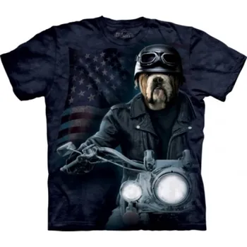 Pánské tričko Tričko unisex The Mountain Biker Sam (Buldok) - modré, S