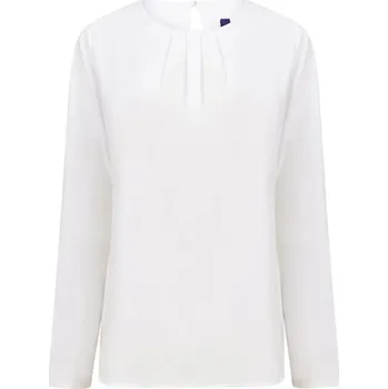 Dámské tričko Henbury Dámské elegantní triko s plisováním H598 White XL