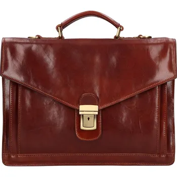 Pánská aktovka Pánská kožená aktovka Italia Tores - hnědá