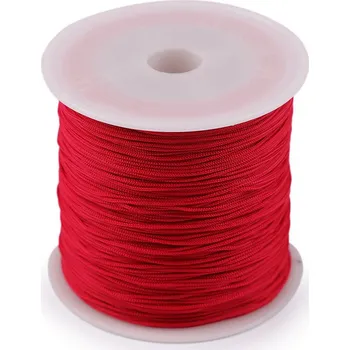 Příze Šňůrka PES Ø0,8 mm, barva 5 červená