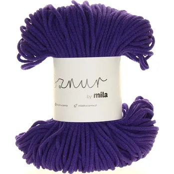 Příze Šňůry Mila 3 mm tmavě švestková