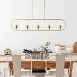 Designový lustr Ulrica 122 cm zlatý