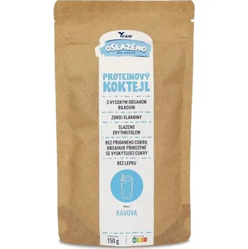 Protein FAN sladidla Oslazeno bez cukru Proteinový koktejl kávový 150 g