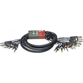 Audio kabel Stagg SML3/16P8PS E, kabel 16x mono JACK/8x stereo JACK, 3m
