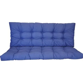 Polstr na zahradní houpačku 140 cm - látka modrý melír