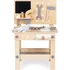 Dětská dílna ECOTOYS Dětský dřevěný pracovní stůl s nářadím 44,5 x 27 x 66,5 cm