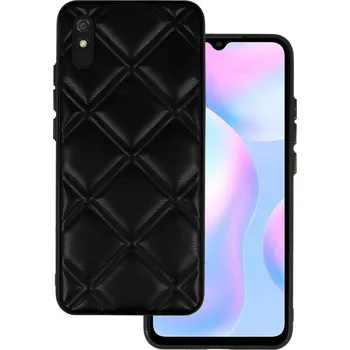 Pouzdro na mobilní telefon Kožené 3D pouzdro pro Xiaomi Redmi 9A design 3 černé