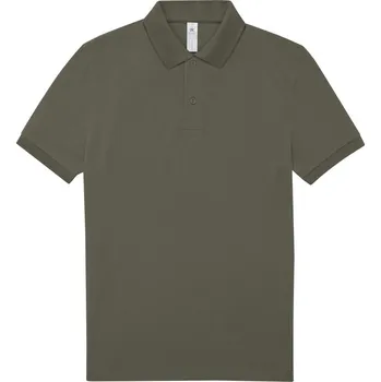 Pánské tričko B&C Pánská pique polokošile My polo 180 Barva: Zelená military, Velikost: 3XL