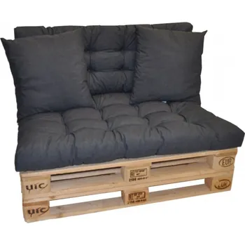 Polstry na paletový nábytek - látka tmavě šedý melír