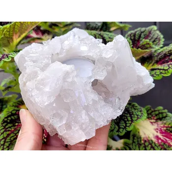 Svícen Drúza křišťál svícen 699g