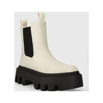 Dámská obuv BUFFALO Flora Chelsea Lo - Vegan Nappa - Cream 36