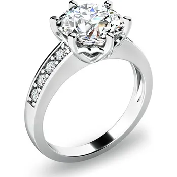 Oblečení a móda Zásnubní prsten bílé zlato 585 zirkon ZP-10958-B-ZIR velikost 57