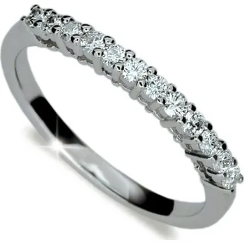 Prsten Dámský prsten bílé zlato 585/1000 přírodní diamant 0.384 ct G/SI DF1971 velikost 60