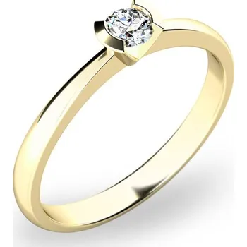 Prsten Dámský prsten přírodní diamant 0.060 ct G/SI 10840D-ZL velikost 52