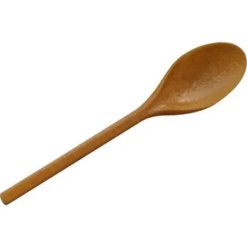 Jednorázové nádobí Cater Lžíce WPC recy plastová hnědá 18cm/ 100 ks