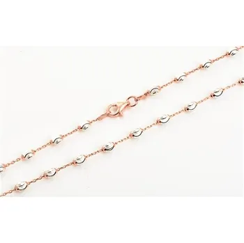 Řetízek Dámský stříbrný řetízek v barvě růžového zlata AGS1147/45