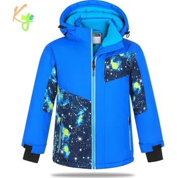 Chlapecká zimní bunda - KUGO PB3889, modrá / planety Barva: Modrá, Velikost: 104