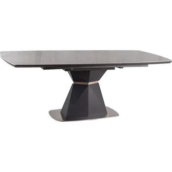 Jídelní stůl Jídelní stůl CORTEZ CERAMIC, efekt šedého mramoru/antracit mat