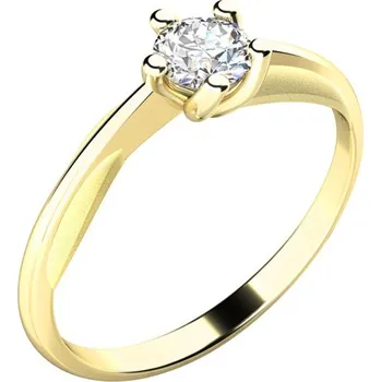 Šperk Dámský prsten přírodní diamant 0.25 ct G/SI 10785D-ZL velikost 57