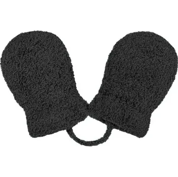 Rukavice Kojenecké zimní rukavičky bez palečku lama - PRUŽNÉ černé - 0-4měs.