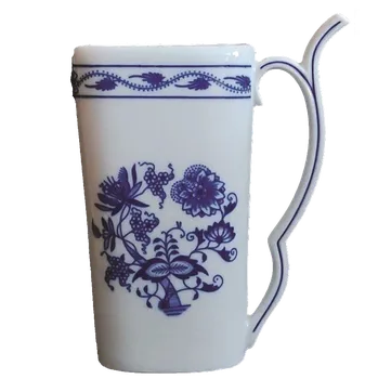 Český porcelán a.s. Cibulák lázeňský pohárek hladký 280 ml bílá/modrá