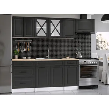 Kuchyňská linka Kuchyňská linka Magda 240/180 grafit MAT