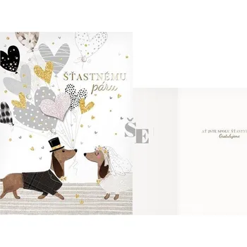Svatební Blahopřání s textem CN-849