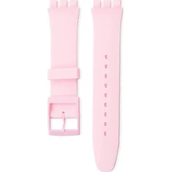 Řemínek na hodinky Silikonový řemínek Ricardo 17mm (pro Swatch), růžový