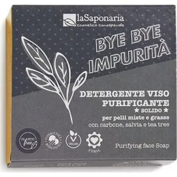 Mýdlo LaSaponaria tuhé čistící pleťové mýdlo pro mastnou pleť 70g