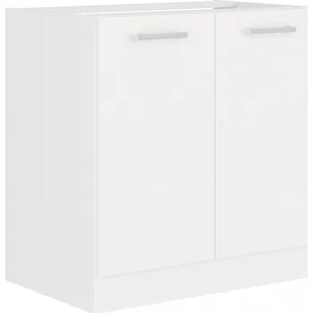 Kuchyňská skříňka Kuchyňská dolní skříňka pod dřez EDNA 80 ZL 2F BB, Bílá