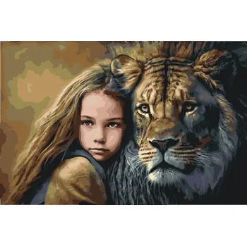 Malování podle čísel - Věrní přátelé Velikost: 40x60cm, Rámování: Pouze srolované plátno