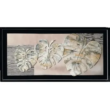 Obraz Obraz plastika rostliny béžová