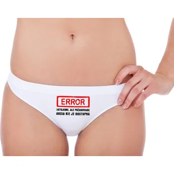 Dámská móda Kalhotky Error, akce není dostupná SK - XL