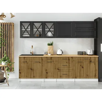 Kuchyňská linka Kuchyňská linka Tyra 260/260 grafit/artisan MAT