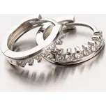 Dámské náušnice stříbro 925 zirkon kruhy EZX15140007